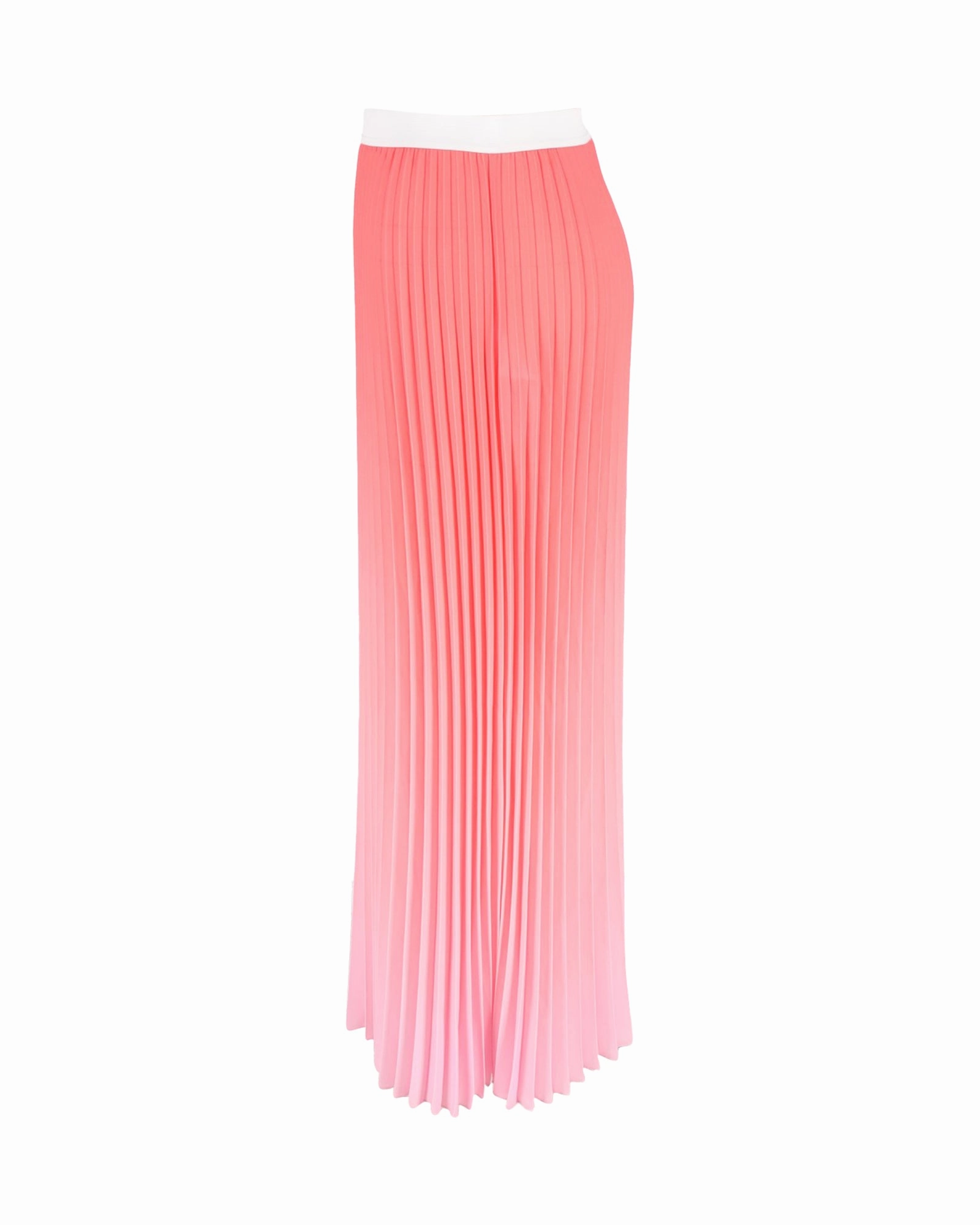 Maje Jonaelle Ombr Pleated Midi Skirt In Pink Polyester
