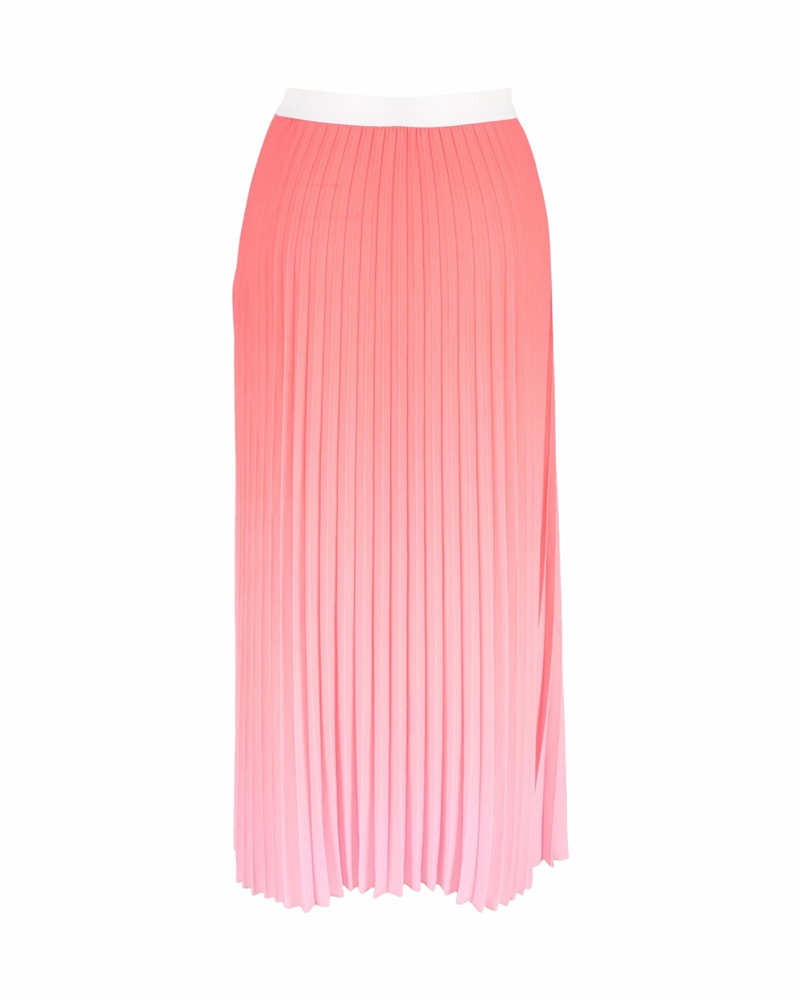 Maje Jonaelle Ombr Pleated Midi Skirt In Pink Polyester