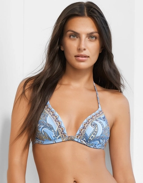 Majorelle Triangle Bikini Top - Oriental Horizon Blue Swim Womens - monokinis best price