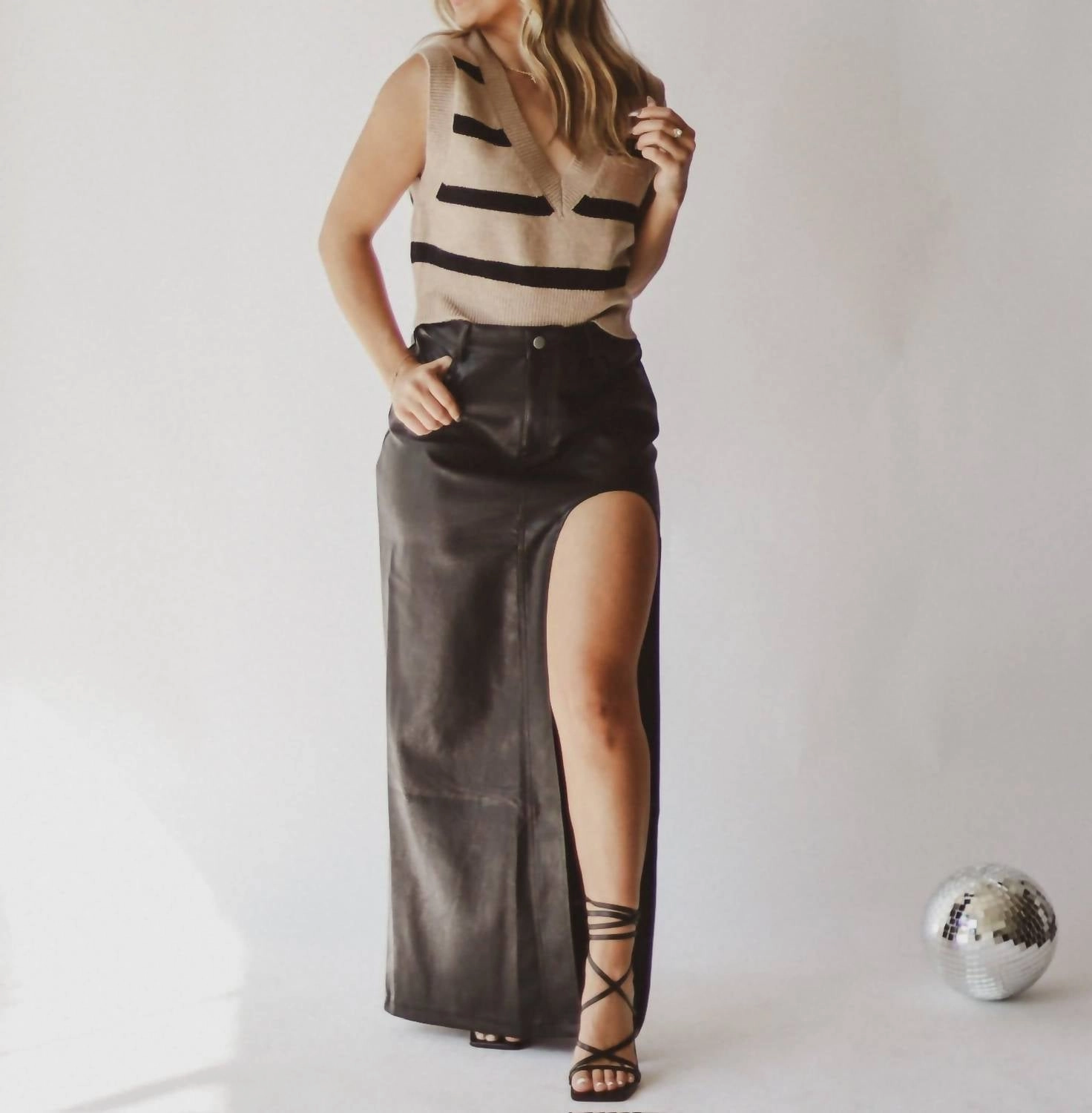 Makin' Moves Maxi Skirt In Black