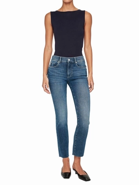 Mara Straight Mid Rise Instasculpt Ankle Jeans In Chancery womens denim shorts discount