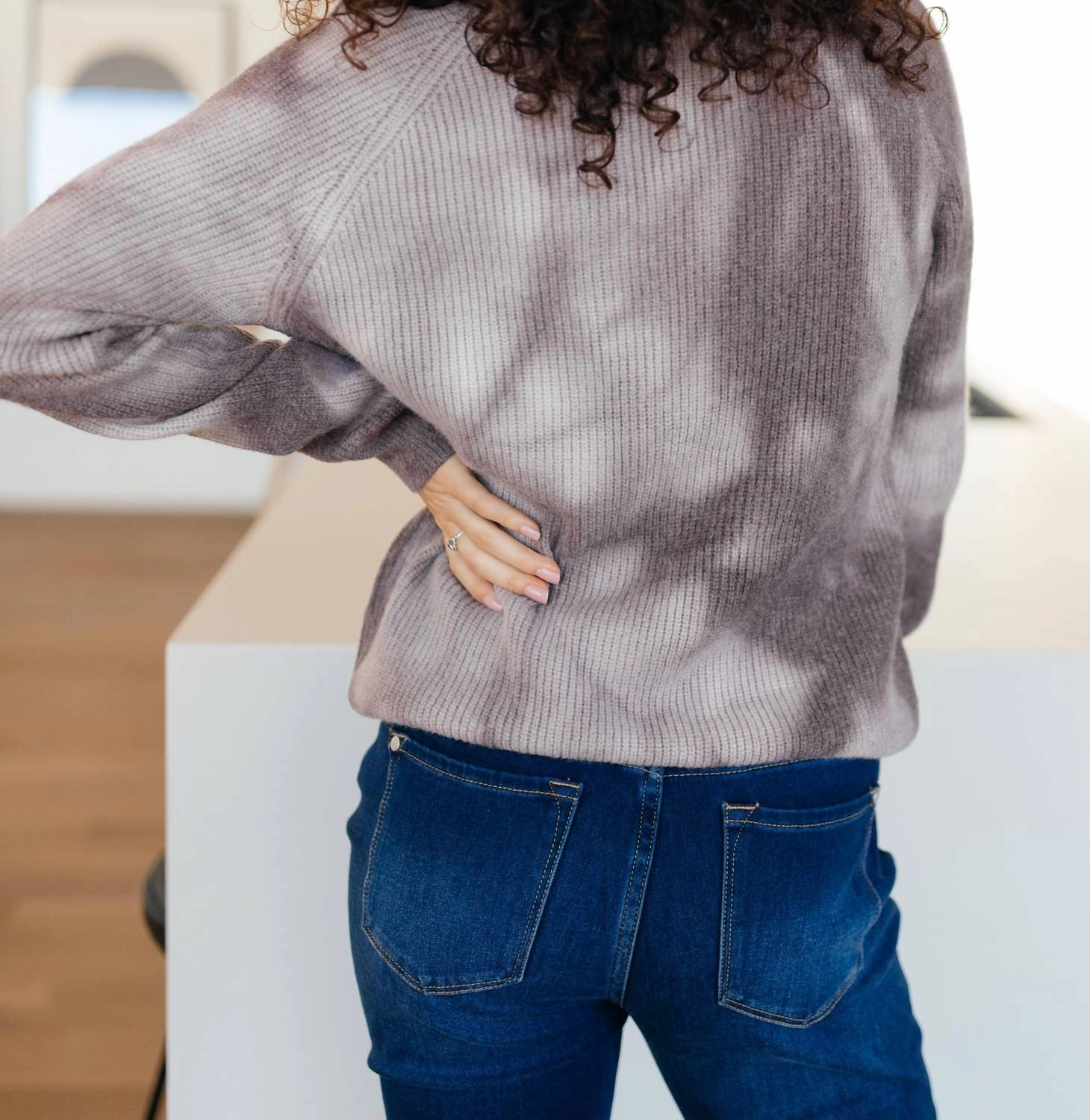 Margo Long Sleeve Top In Plum