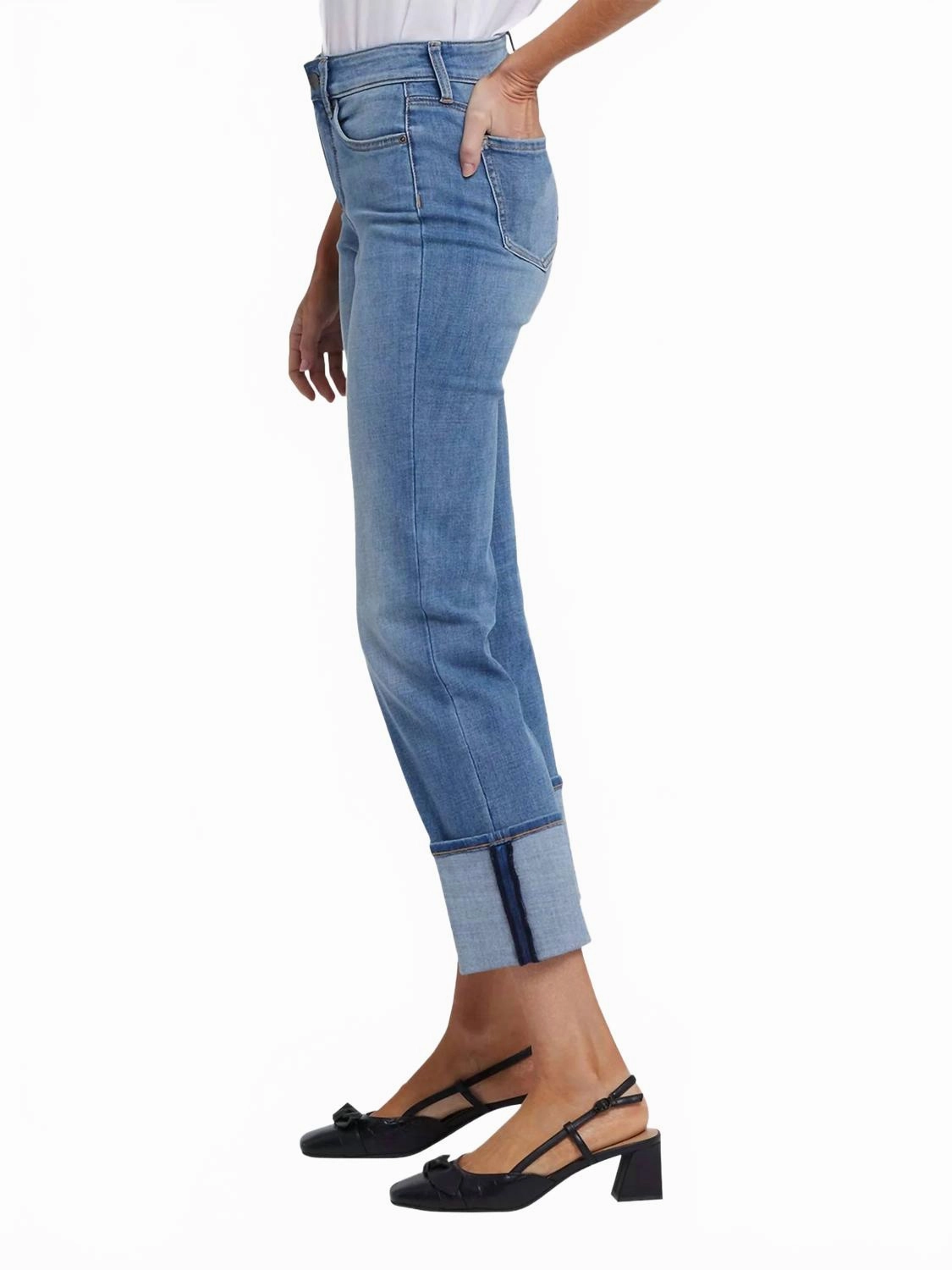 Marilyn Straight Cuff Leg Jeans In Barcelona