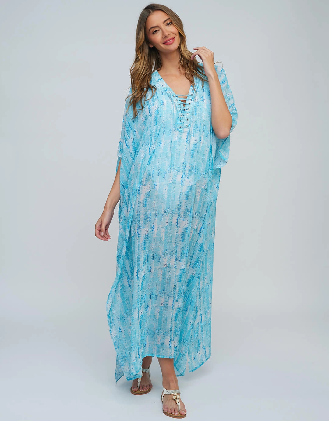 Marina Maxi Kaftan - Blue Swim Womens - swimwear sale