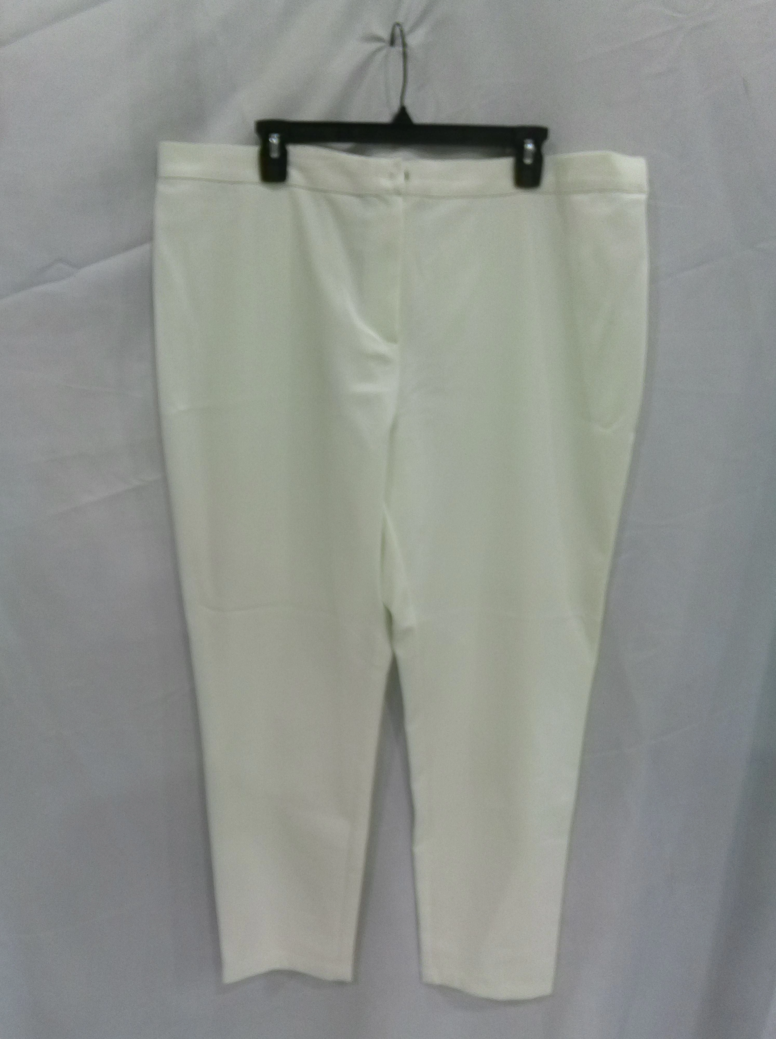Marina Rinaldi White Rose Trousers