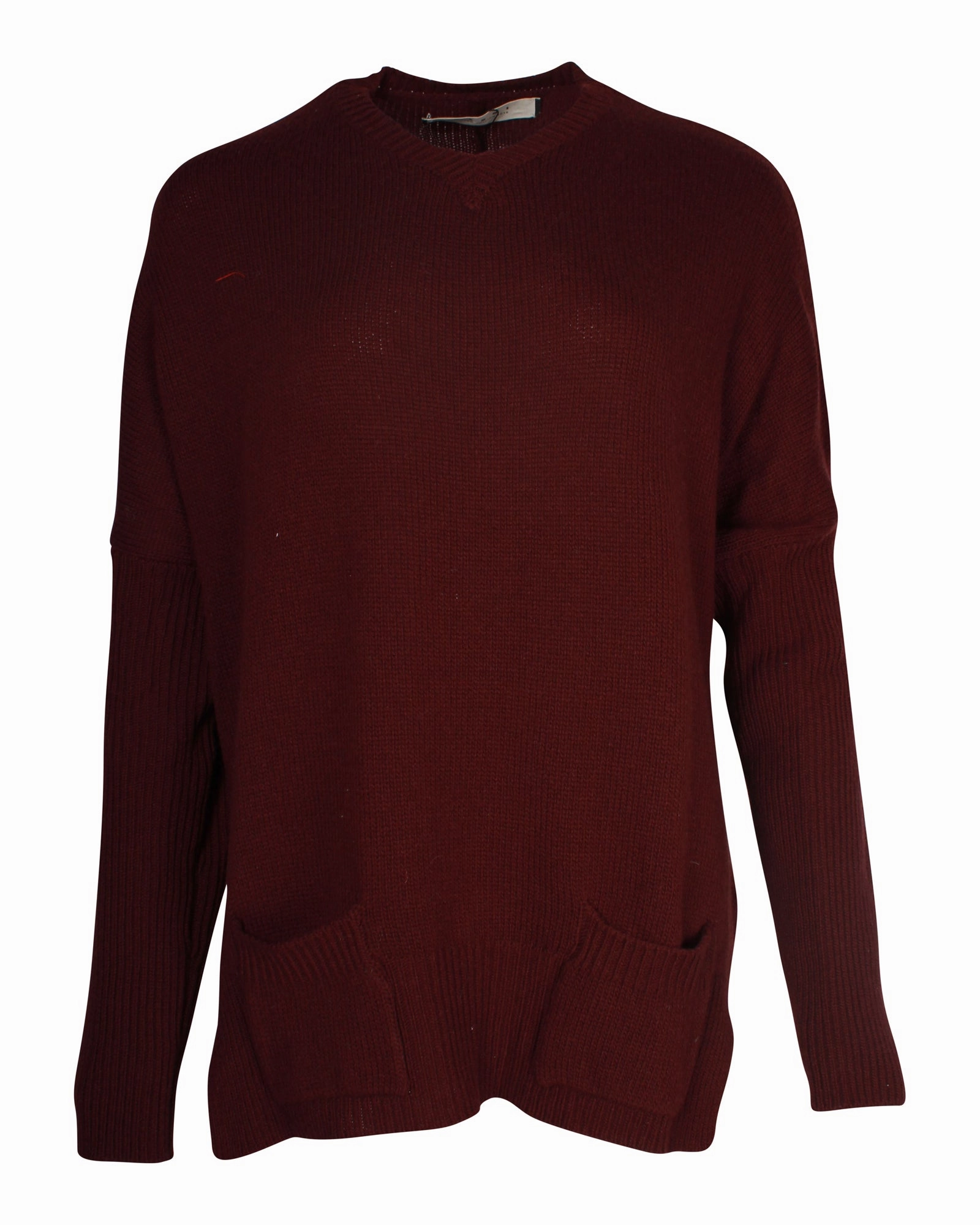Marni Sweater in Maroon Wool Tops Womens - lace tops sale