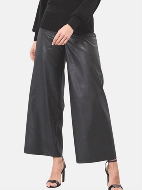 Marny Vegan Leather Pant In Black womens trousers outlet