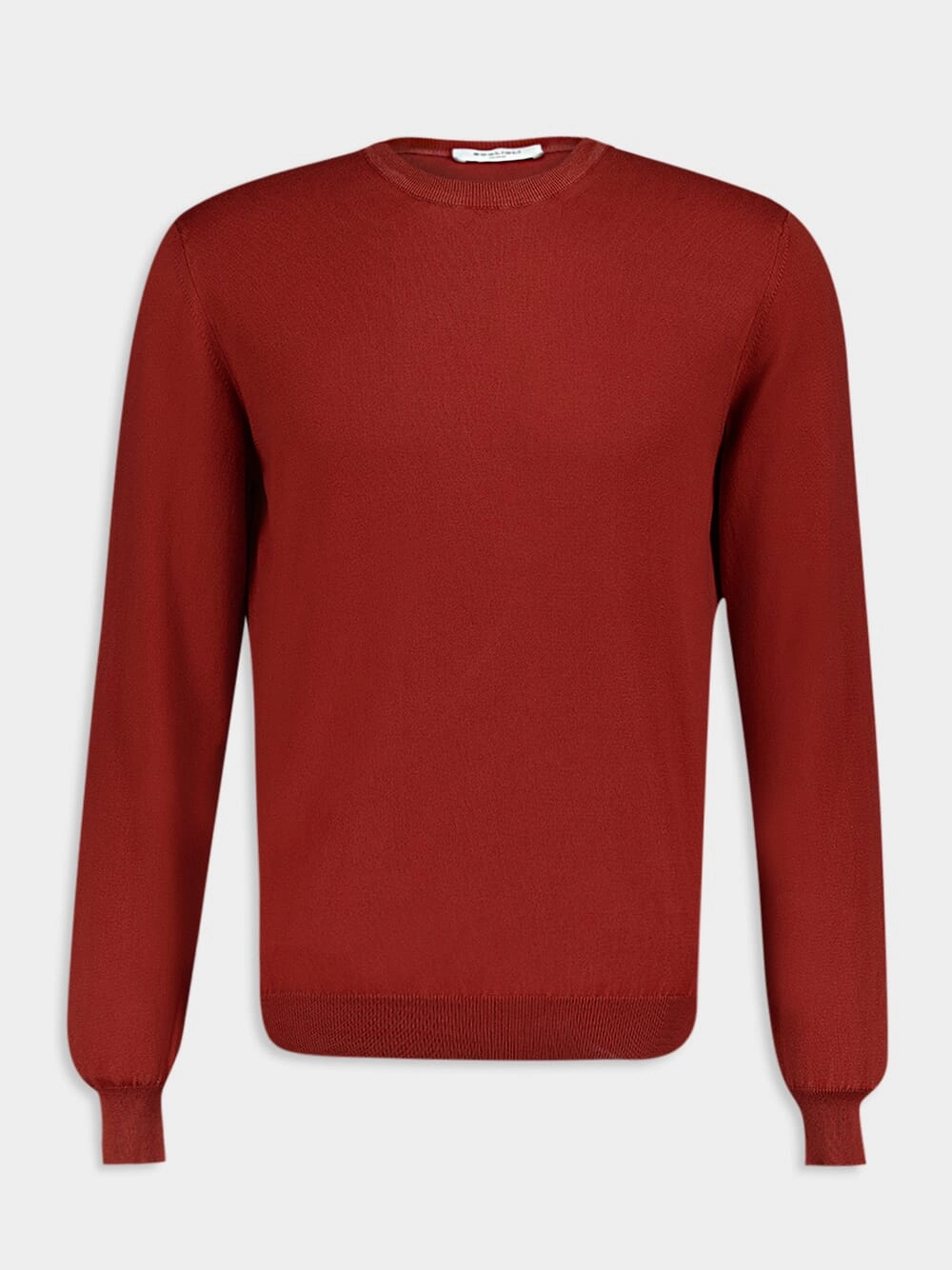 Maroon Cotton Crew Neck Sweatshirt Tops Mens - thermal tops