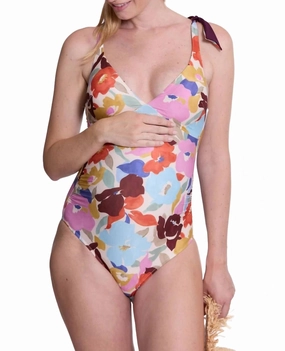 Maternity One-Piece Swimsuit In Multi Swim Womens - plunge bikinis sale