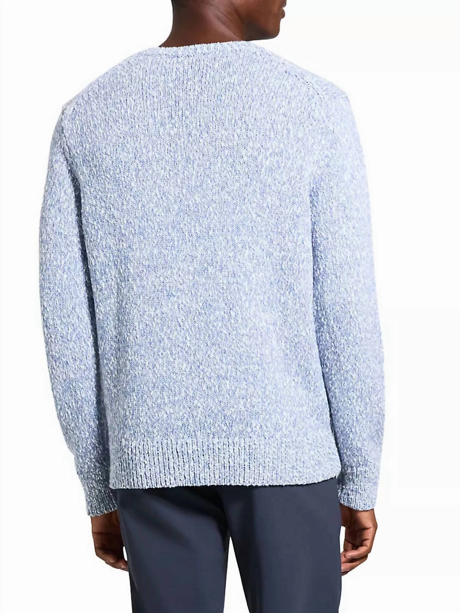 Mauno Crewneck Sweater In Heathered Cotton Ice
