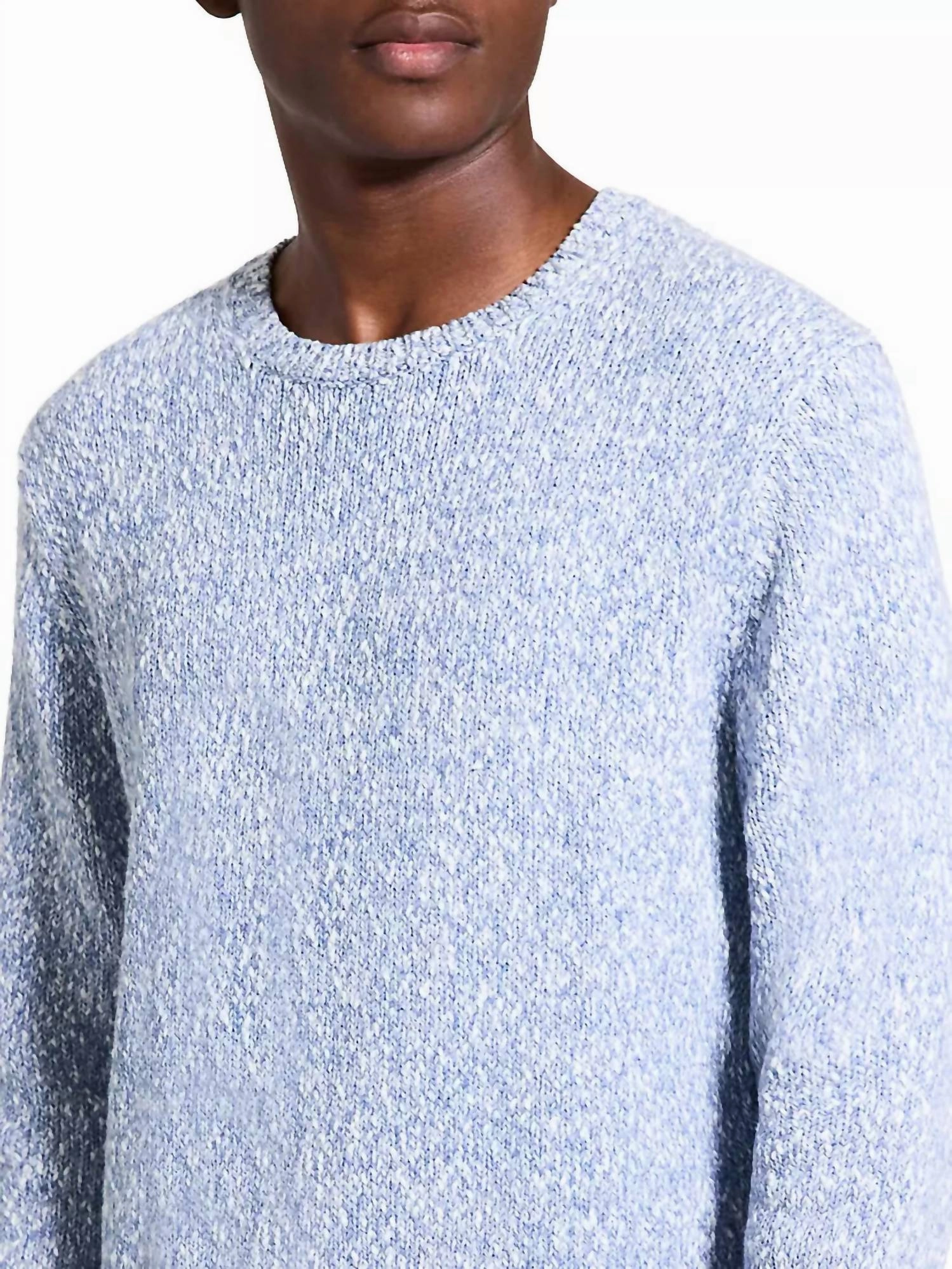 Mauno Crewneck Sweater In Heathered Cotton Ice