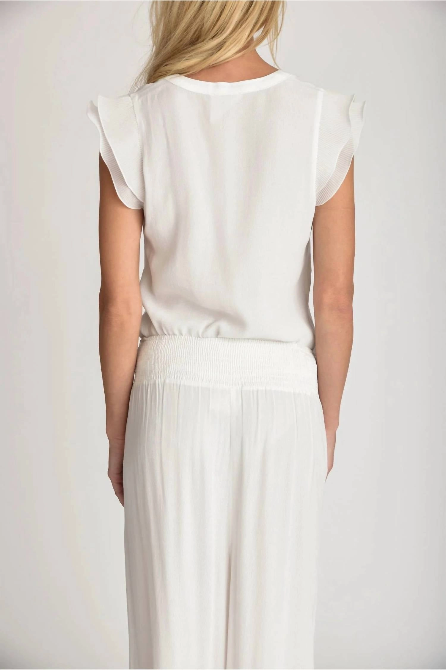 Mazzy Palazzo Pants In White