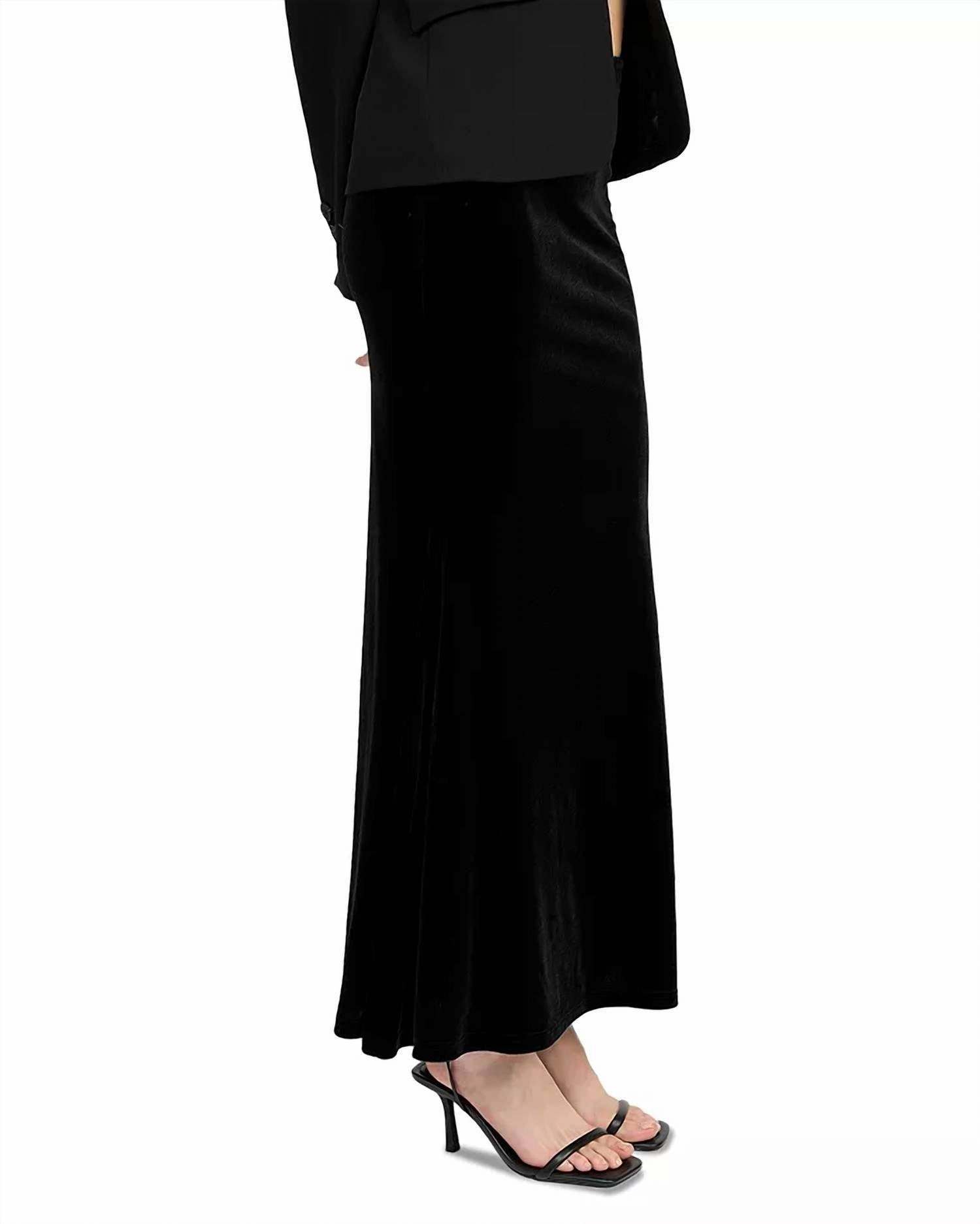 Mckenna Maxi Skirt In Black