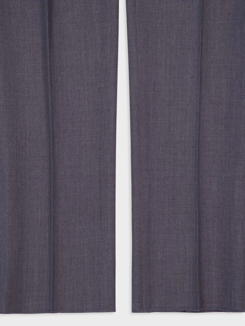 Medium Grey Slim-Fit Wool Tailored Pants