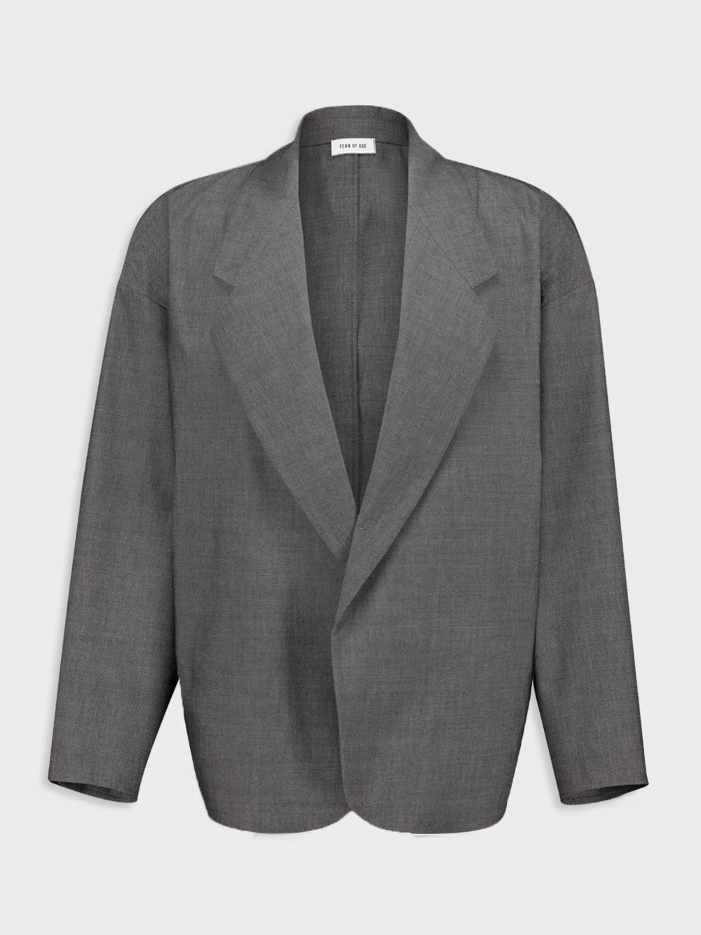 Melange Titanium Grey Oxford California Blazer Suits Mens - men's suits outlet