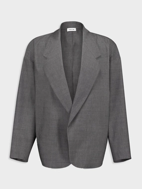 Melange Titanium Grey Oxford California Blazer Suits Mens - men's suits outlet