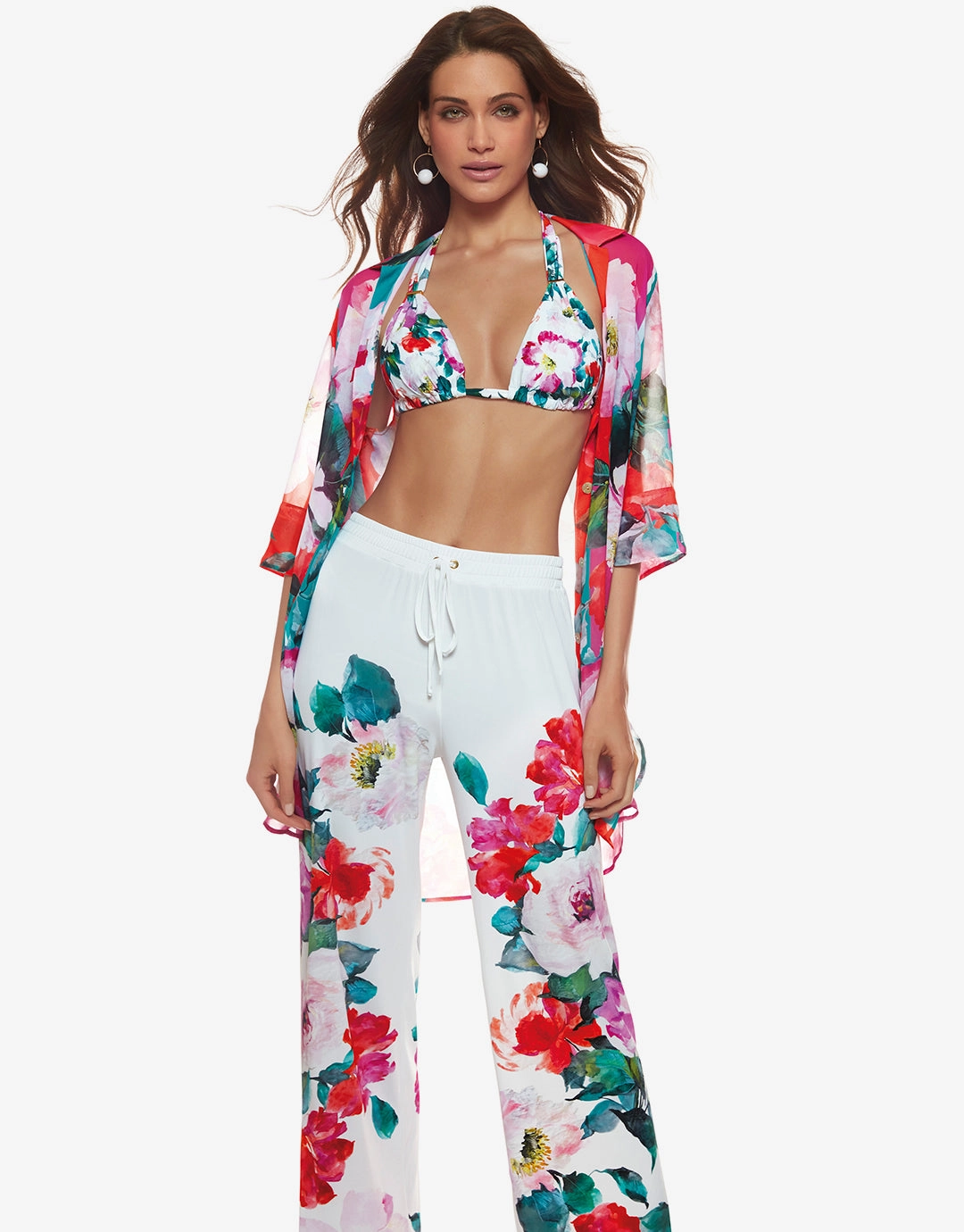 Melania Beach Trouser - Floral Multi Swim Womens - swimwear sale