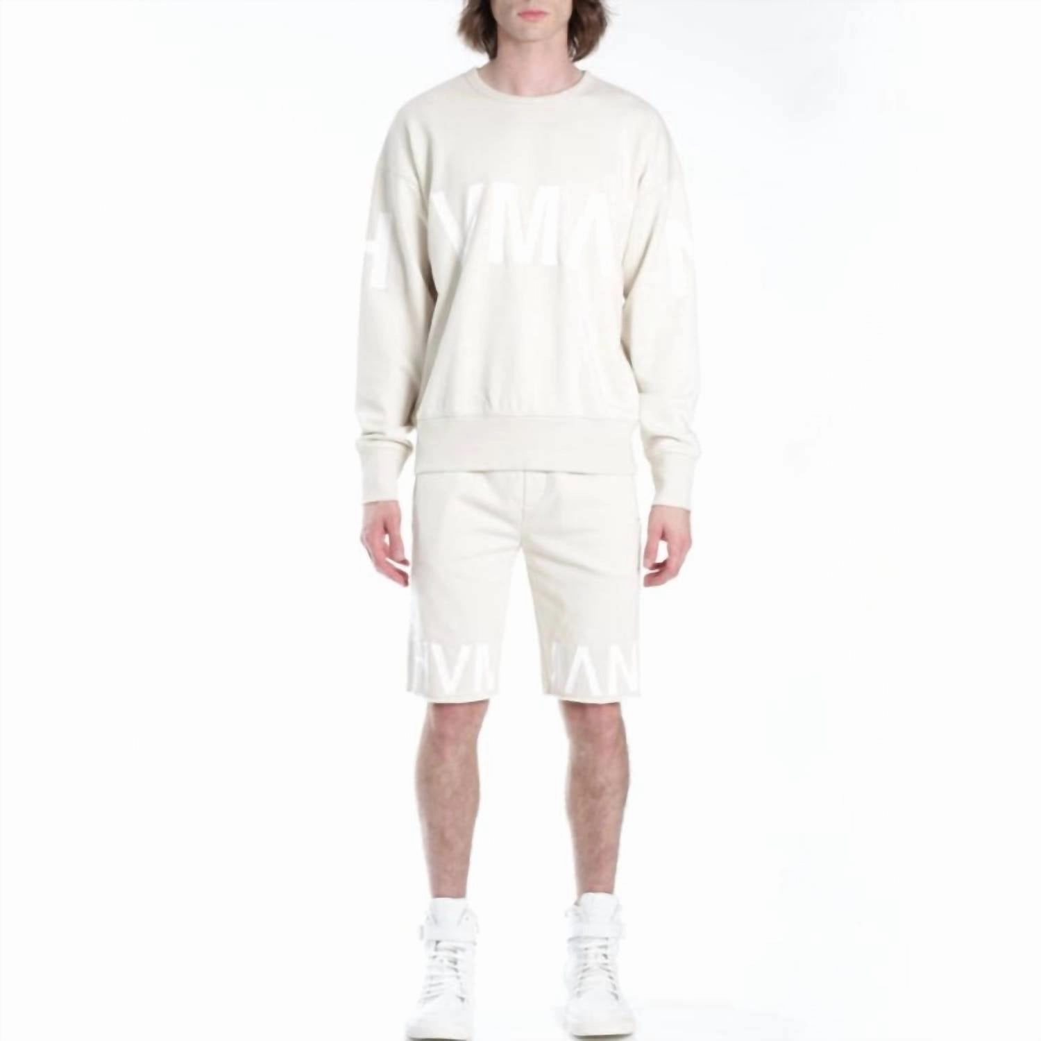 Men's Crew Sweatshirt In Cream