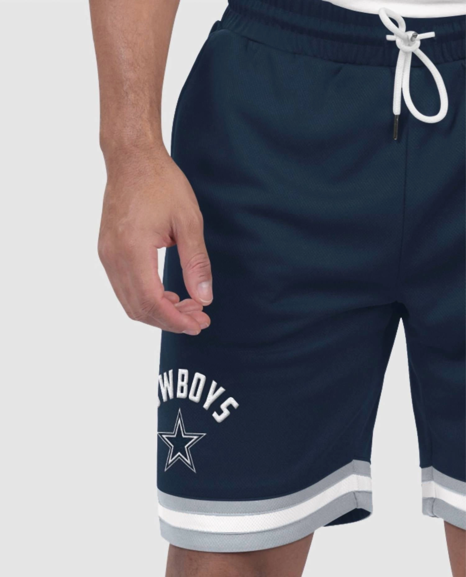 Men's Dallas Cowboys Pro Player 9-Inch Basketball Shorts In Navy