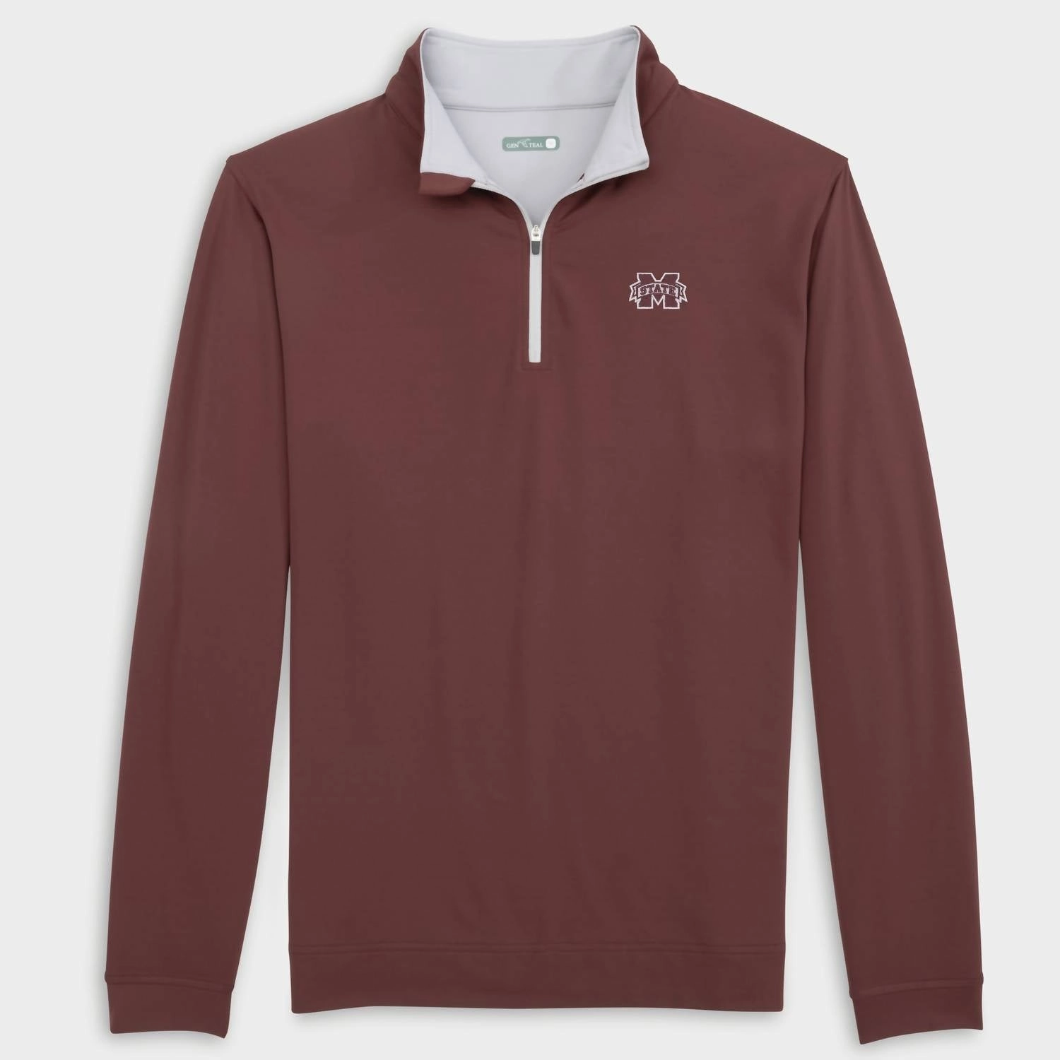 Men's Msu Venture Quarter Zip Top In Maroon