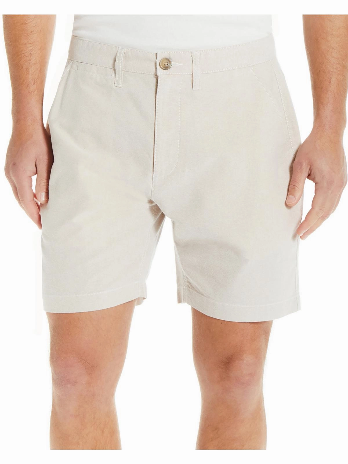 Mens Stretch Cotton Flat Front