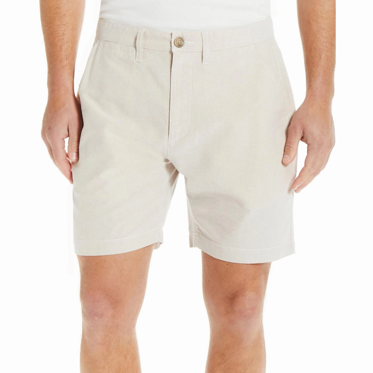 Mens Stretch Cotton Flat Front