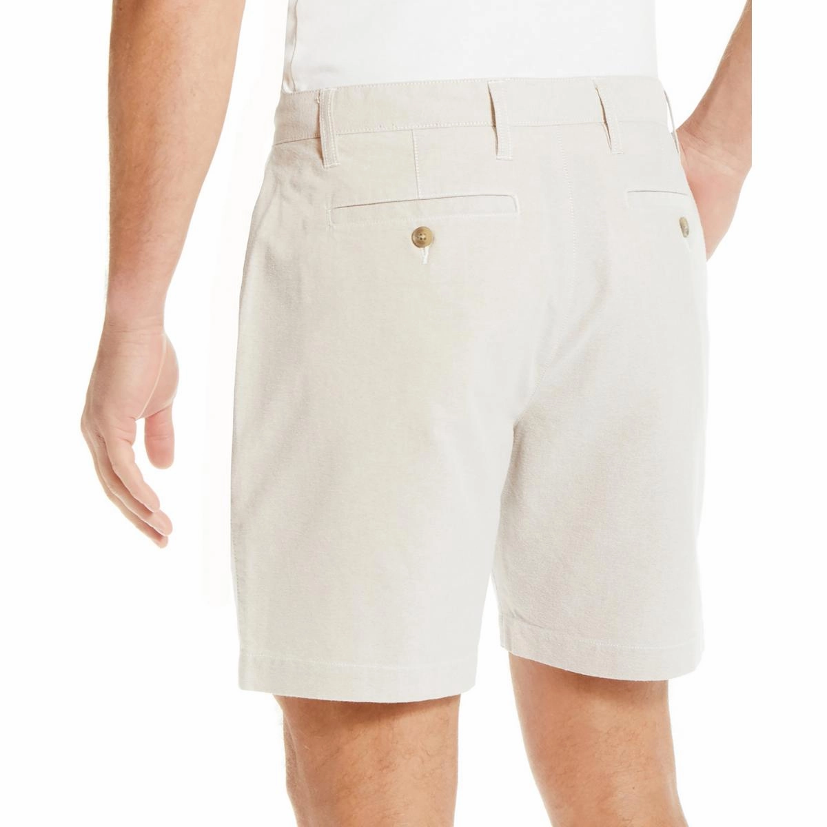 Mens Stretch Cotton Flat Front