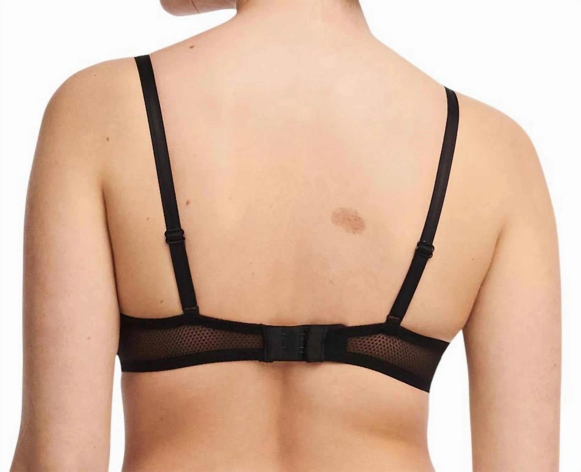 Merci Demi Cup Bra In Black