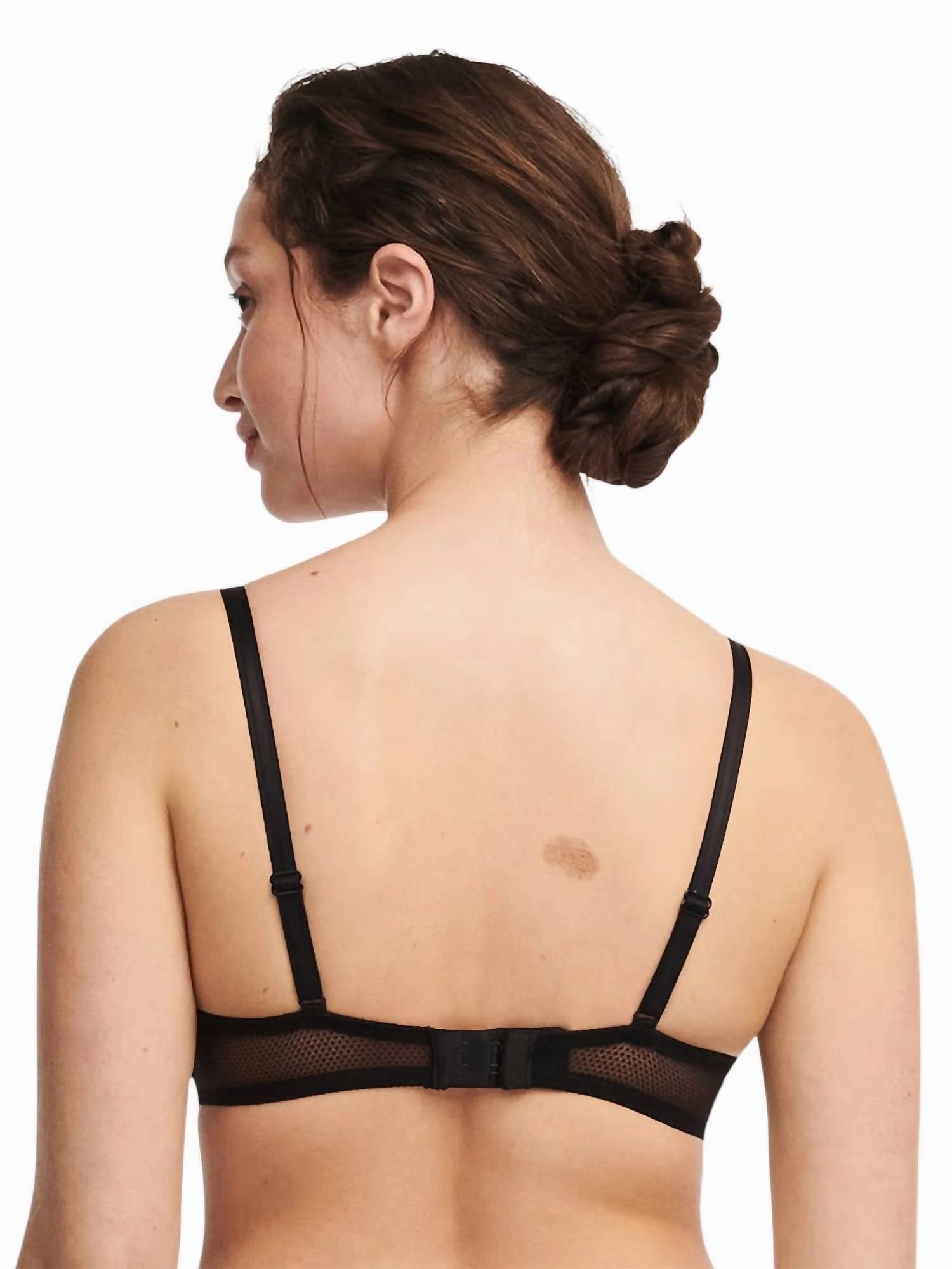 Merci Demi Cup Bra In Black