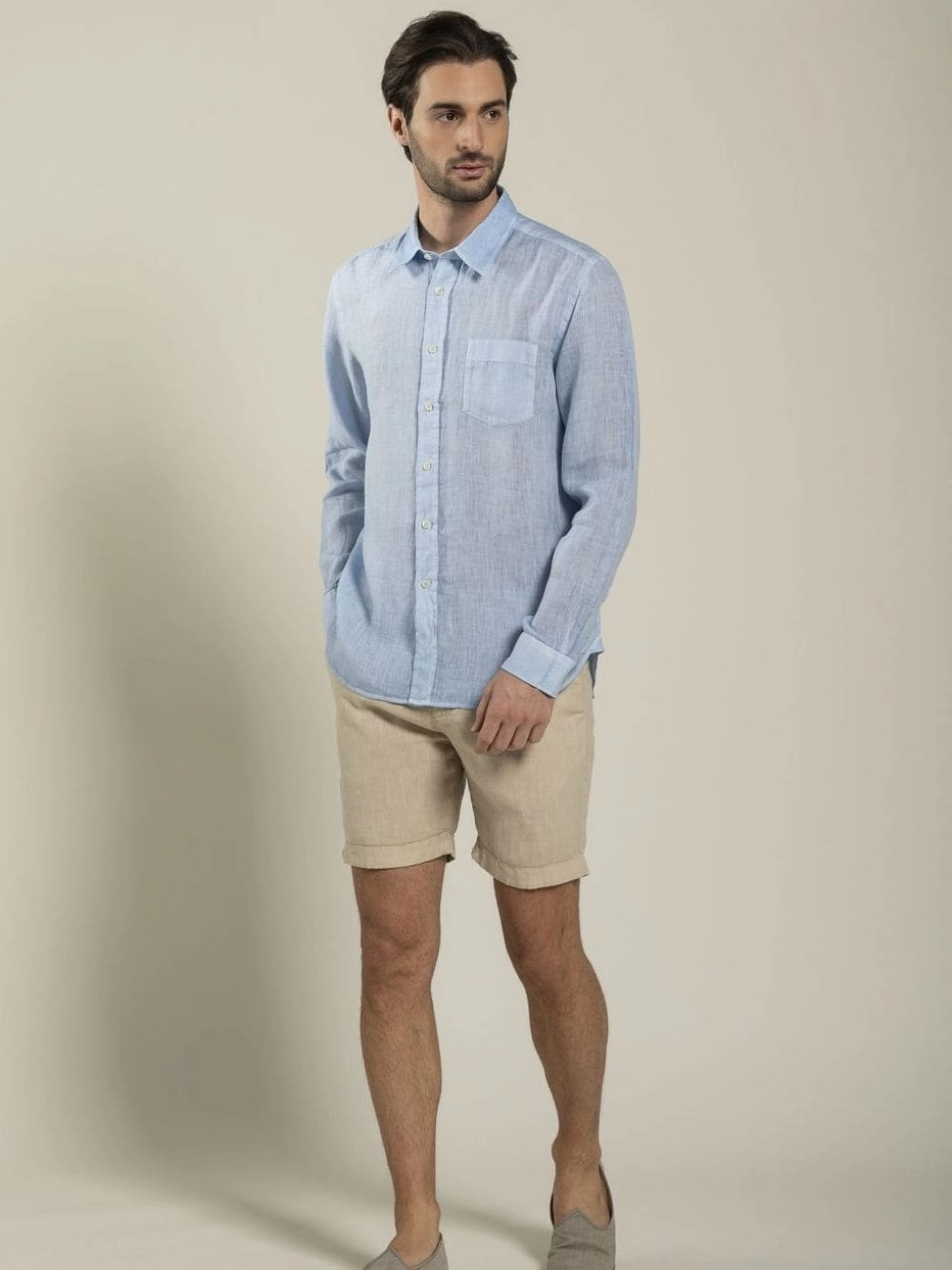 Mermaid Linen Shirt Tops Mens - graphic tees sale
