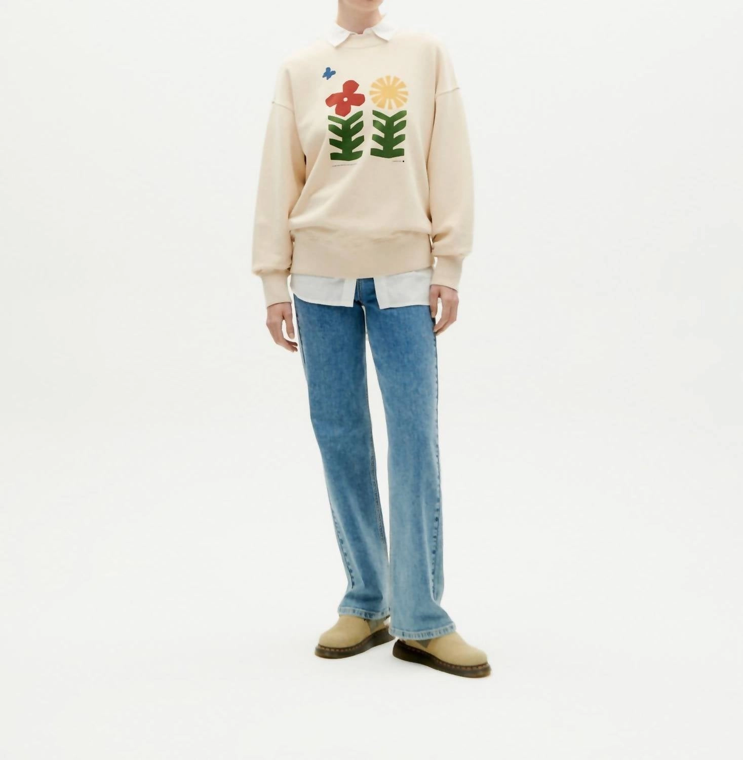 Metamorphosis Crewneck Sweatshirt In Ivory