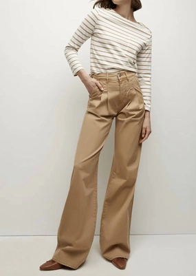 Mia Wide Leg Trouser In Khaki womens palazzo pants deal