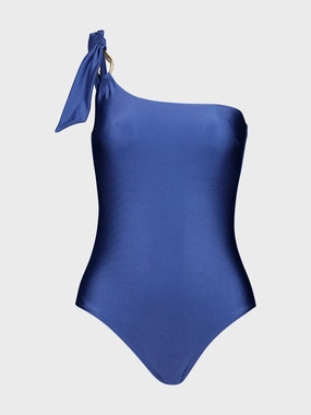 Mid Blue Ascension Trim One-Piece Swim Womens clearance sale