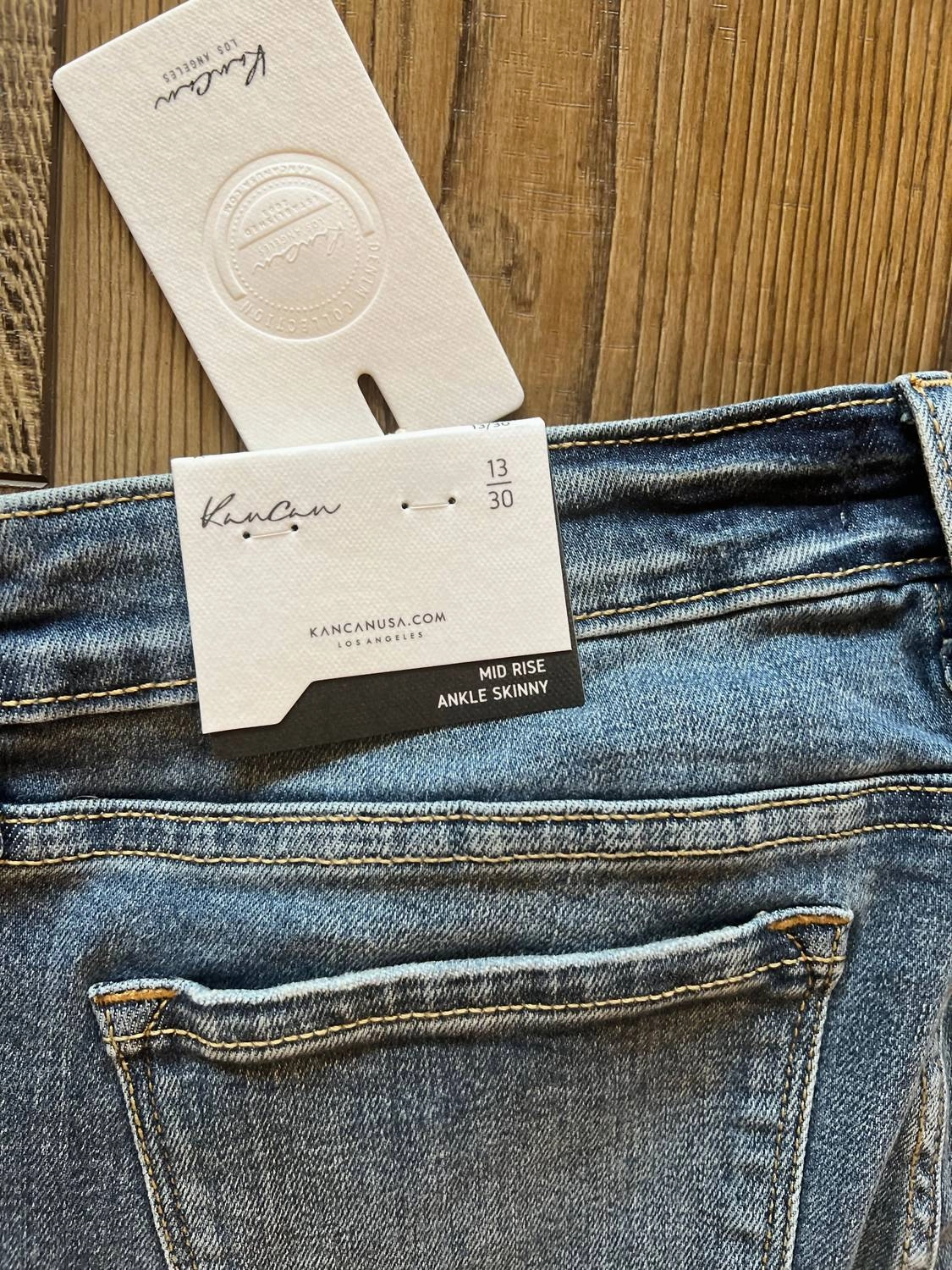 Mid Rise Skinny Jean In Blue