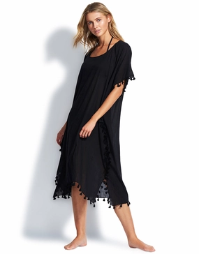 Midi Amnesia Kaftan - Black Swim Womens - swimwear sale