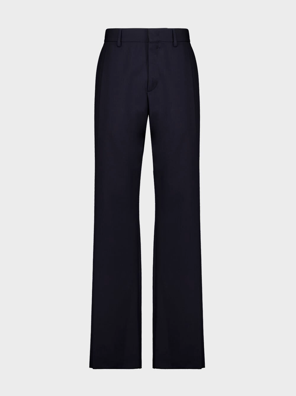 Midnight Blue Wool Trousers Suits Mens - men's suits outlet