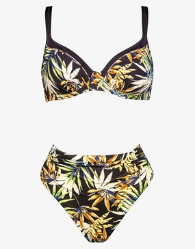 Midnight Sounds Underwired Bikini Set - Ethno Jungle Swim Womens - monokinis best price
