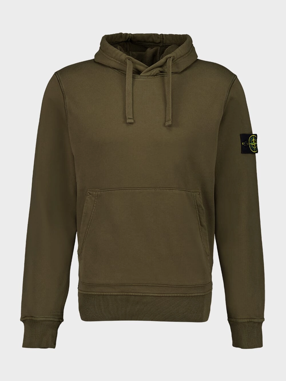 Military Green Hooded Sweatshirt Tops Mens - thermal tops