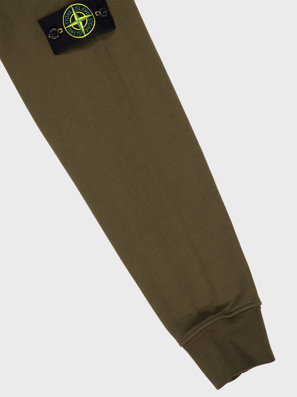 Military Green Sweatshirt with Side Logo