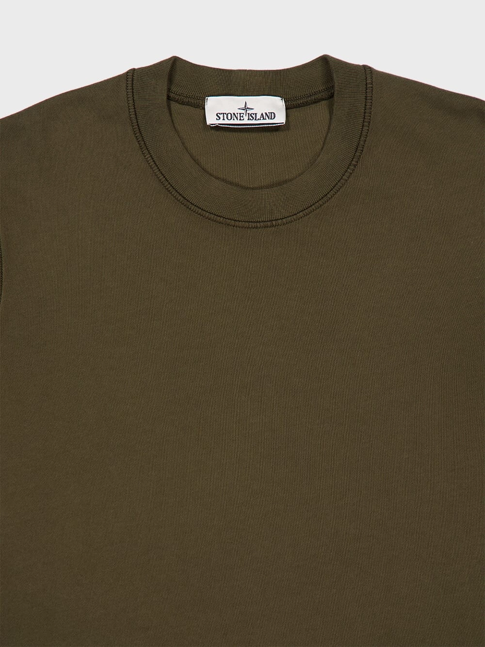 Military Green Sweatshirt with Side Logo
