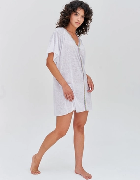 Mini Abaya Dress - White Swim Womens - swimwear sale
