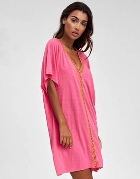 Mini Pima Abaya Dress - Hot Pink Swim Womens - bikinis clearance