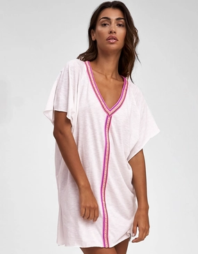 Mini Pima Abaya Dress - White Swim Womens - swimwear sale