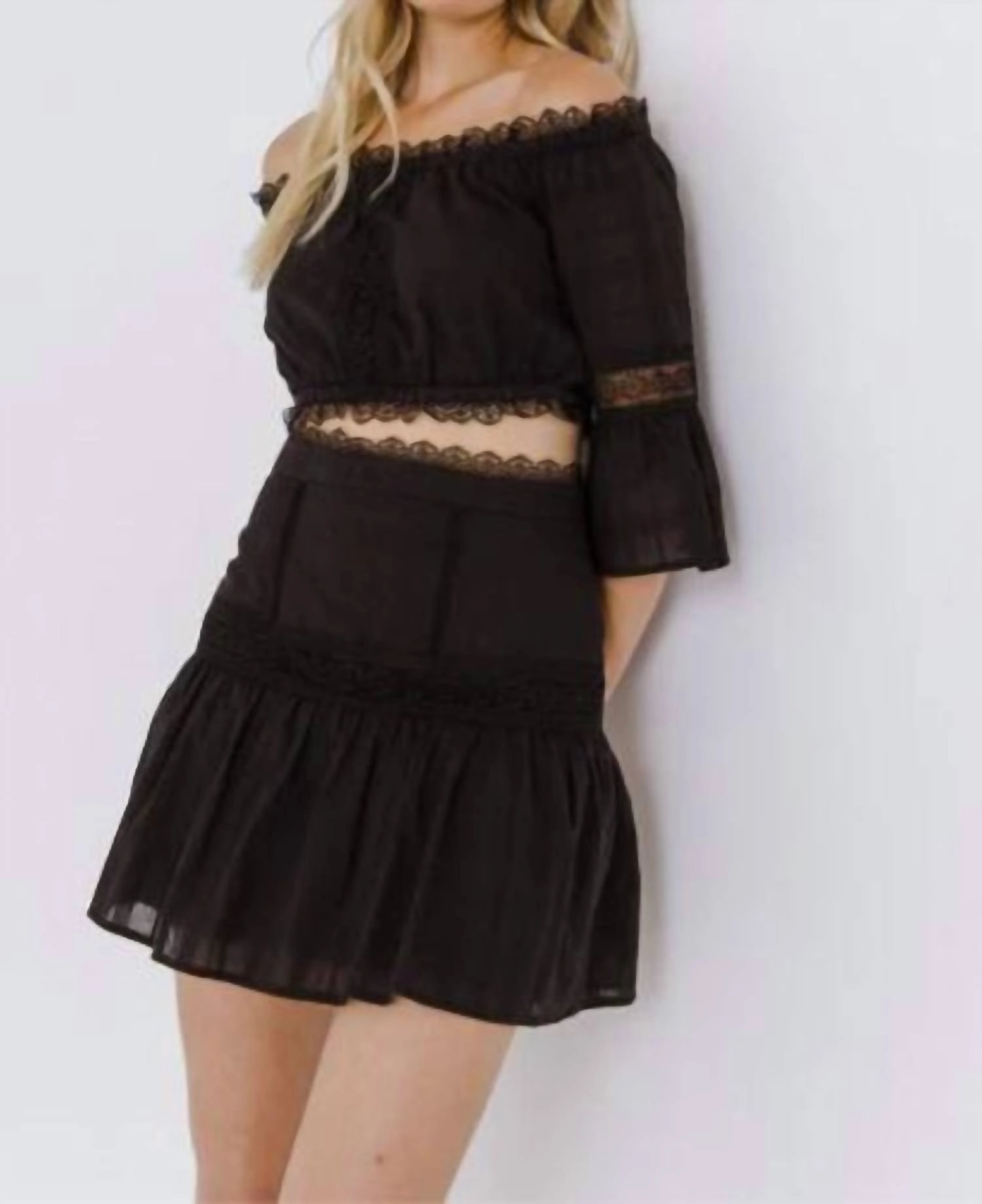 Mini Skirt In Black