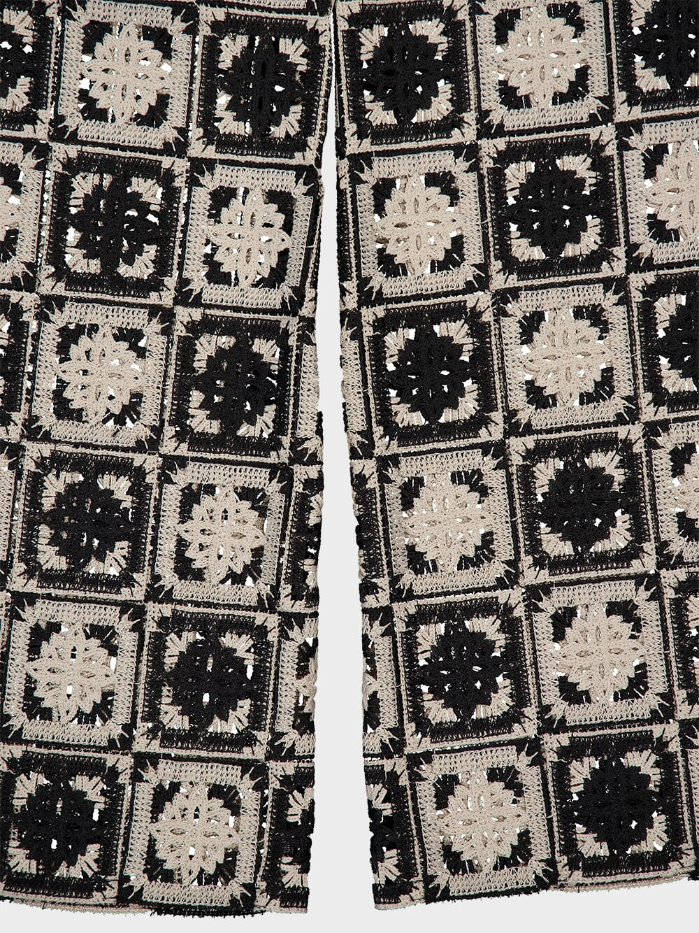 Mini Tiles Macram Palazzo Pants