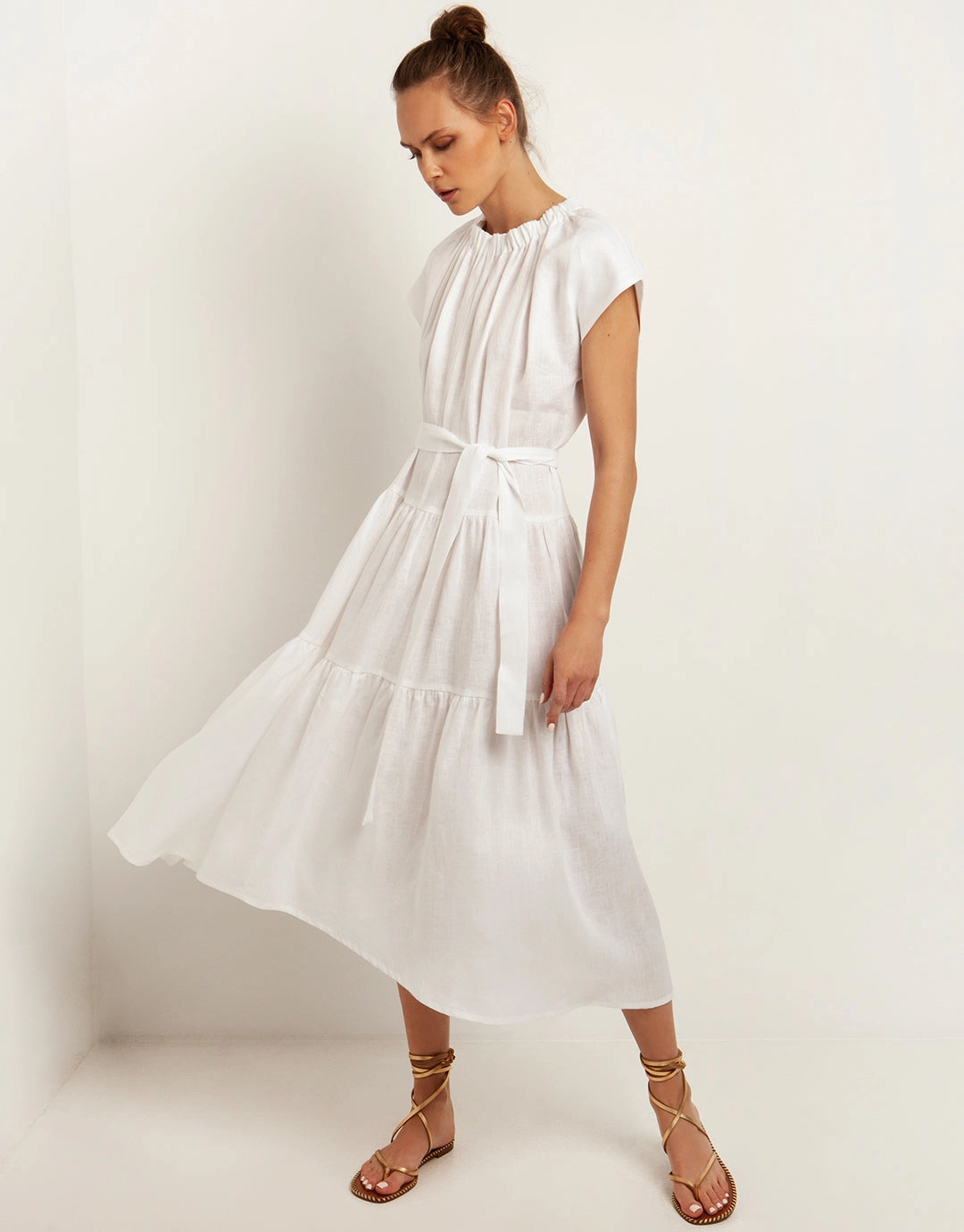 Minimal Midi Dress - White Swim Womens - bikinis clearance