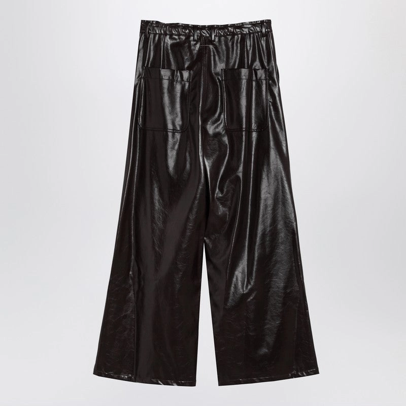Mm6 Maison Margiela Women's Shiny Wide Trousers