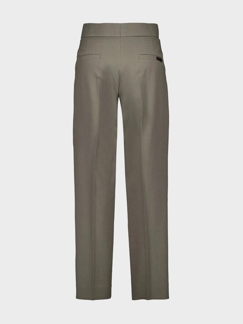 Mocha Wool Silk 8th Trouser