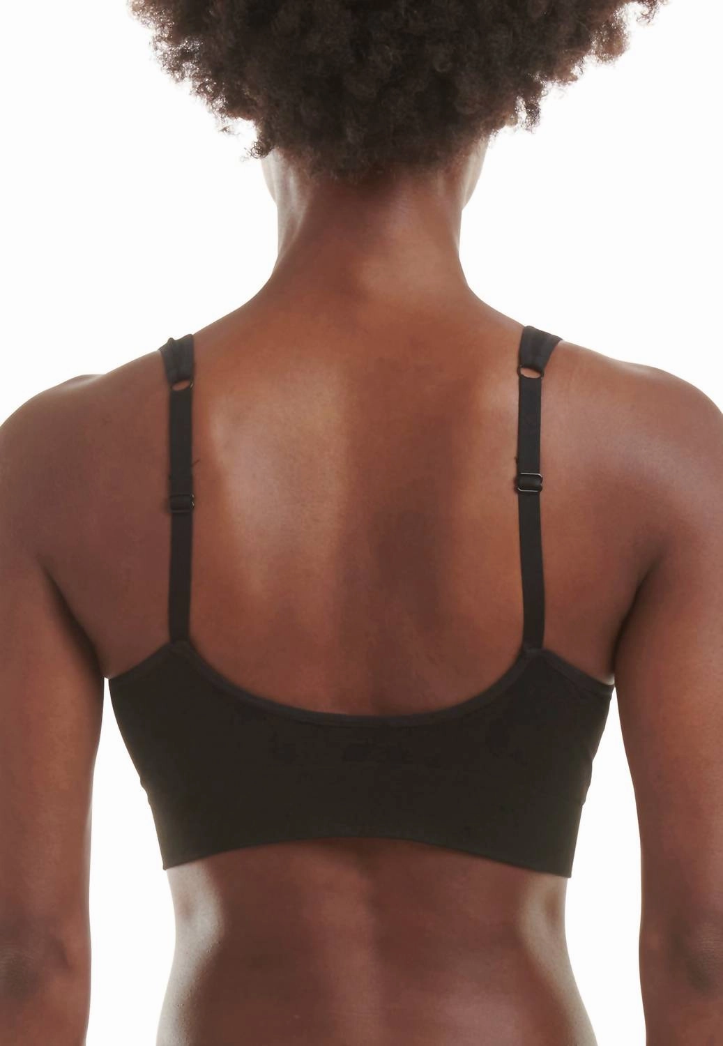 Modern Flex Scoop Lower Back Bralette In Black