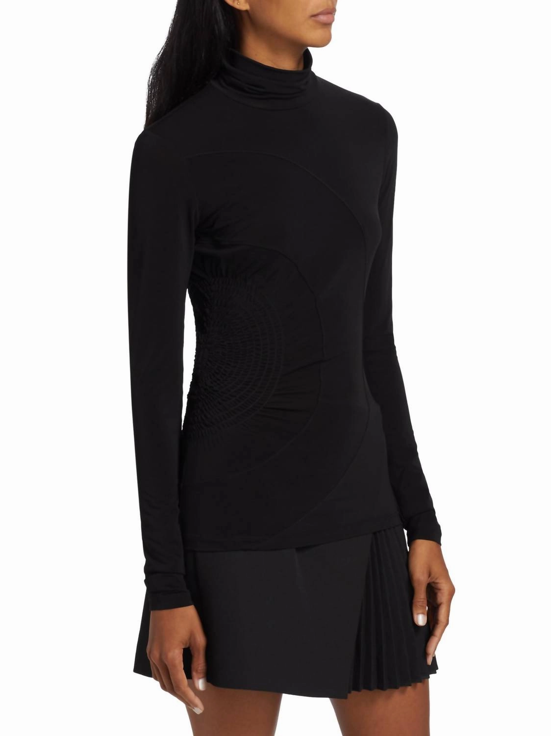 Molly Smocked Top In Black
